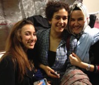 women at a clothes swap